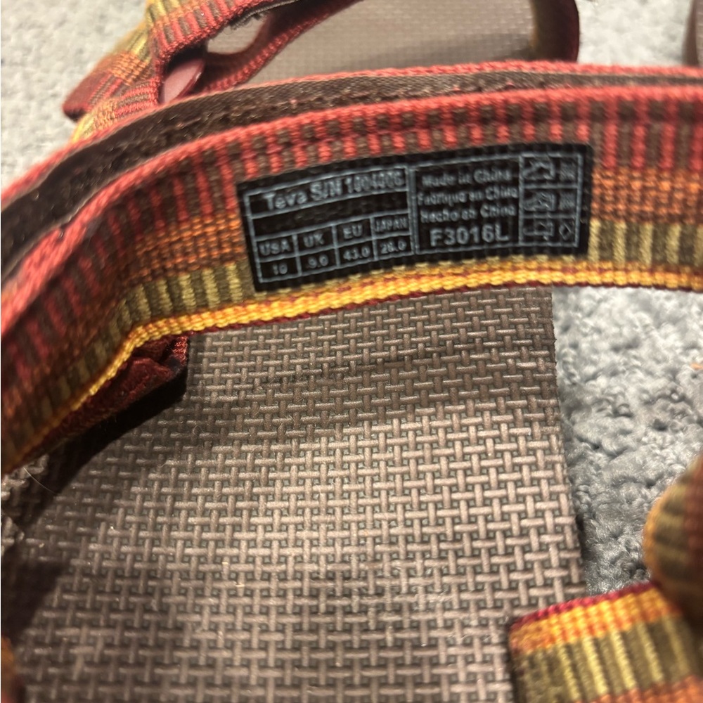 Teva Original Universal Waterproof orange gold brown Sandals Excellent EUC - Picture 5 of 5